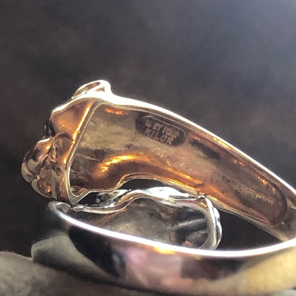 14k double panther ring - Picture 8 of 15